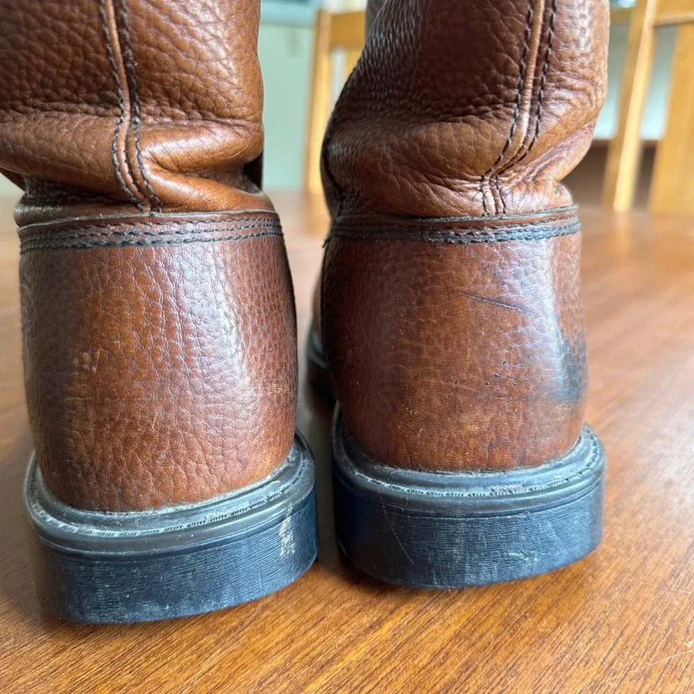 Herman Survivors Brown Leather Waterproof Pull On Boots Mens Sz 10 Work Gorpcore